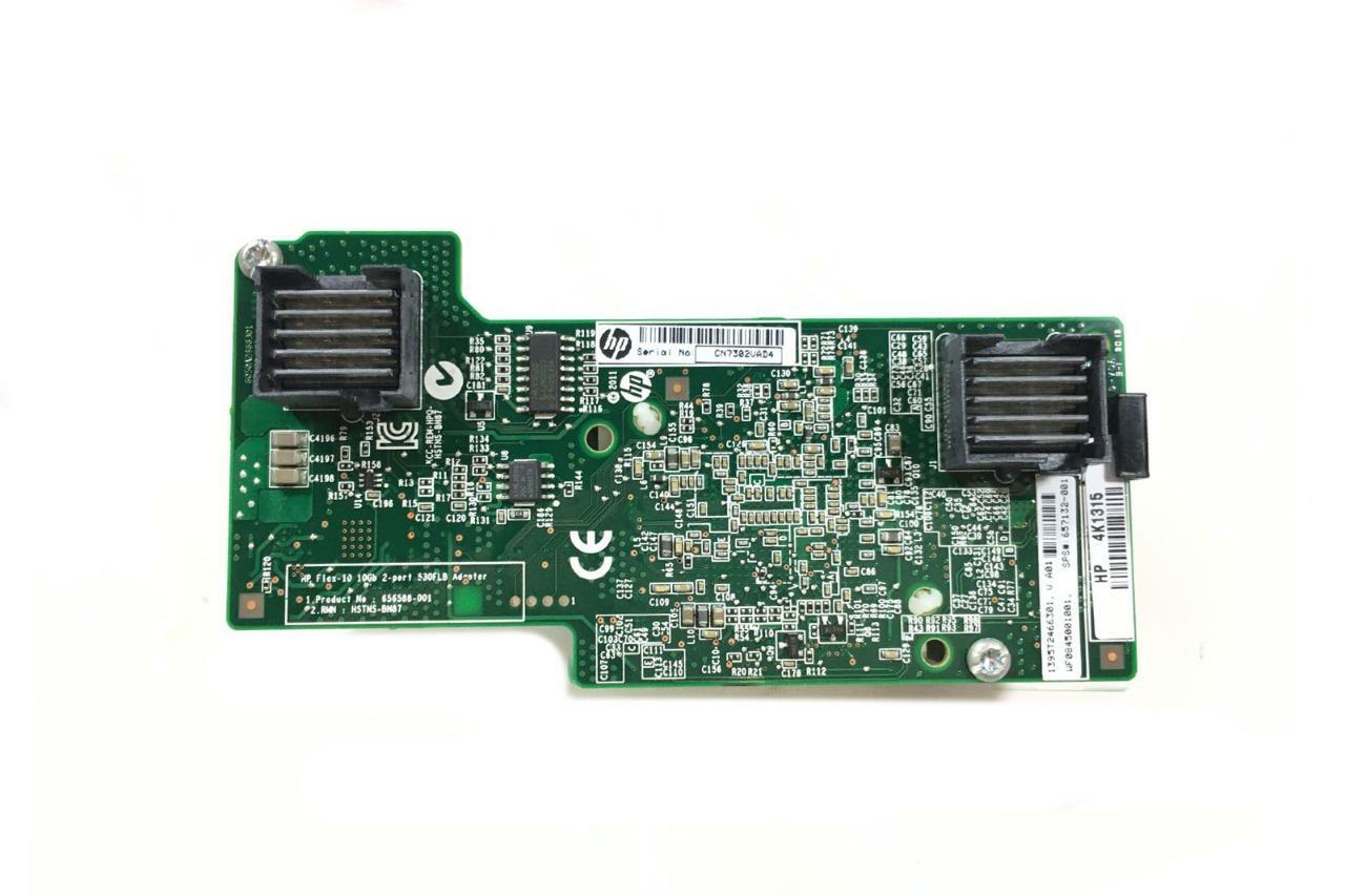 656590-B21 HP Flex-10 10Gb Dual Port 530FLB Server Network Adapter 657132-001