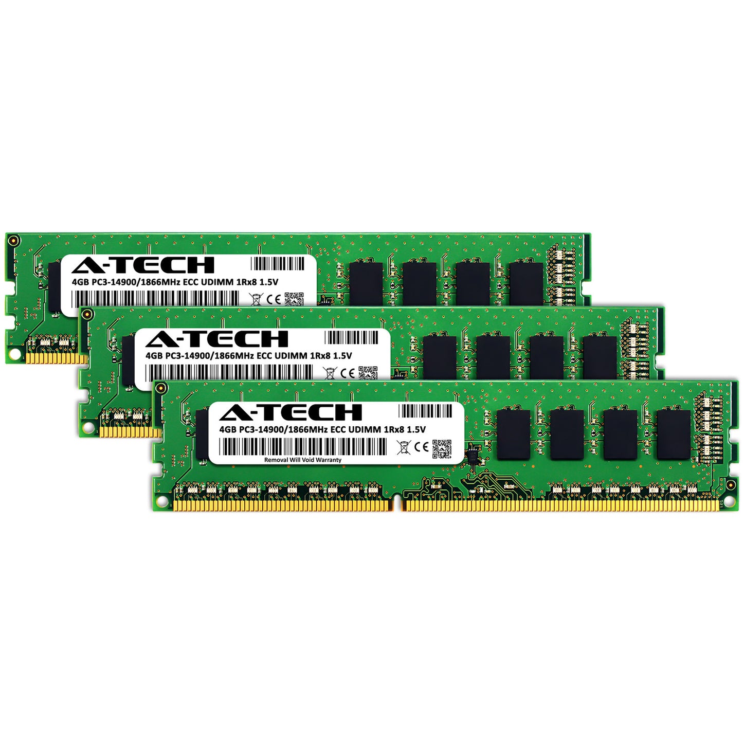 A-Tech 12GB 3x 4GB PC3-14900E ECC Unbuffered DDR3 1866MHz DIMM Server Memory RAM (NOT FOR HOME PC)