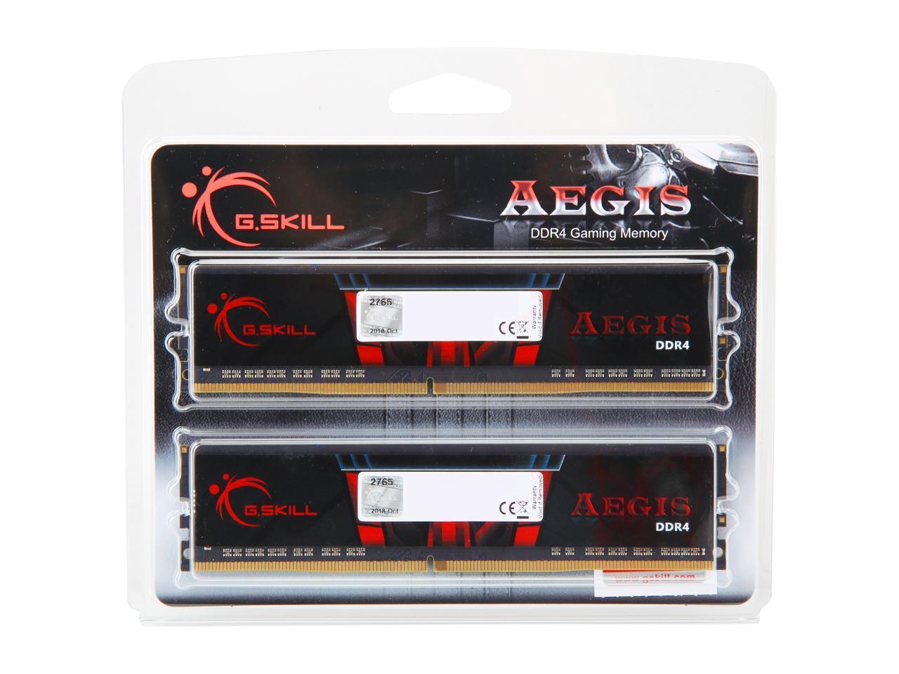 G.SKILL Aegis 32GB (2 x 16GB) DDR4 2666 (PC4 21300) Desktop Memory Model F4-266