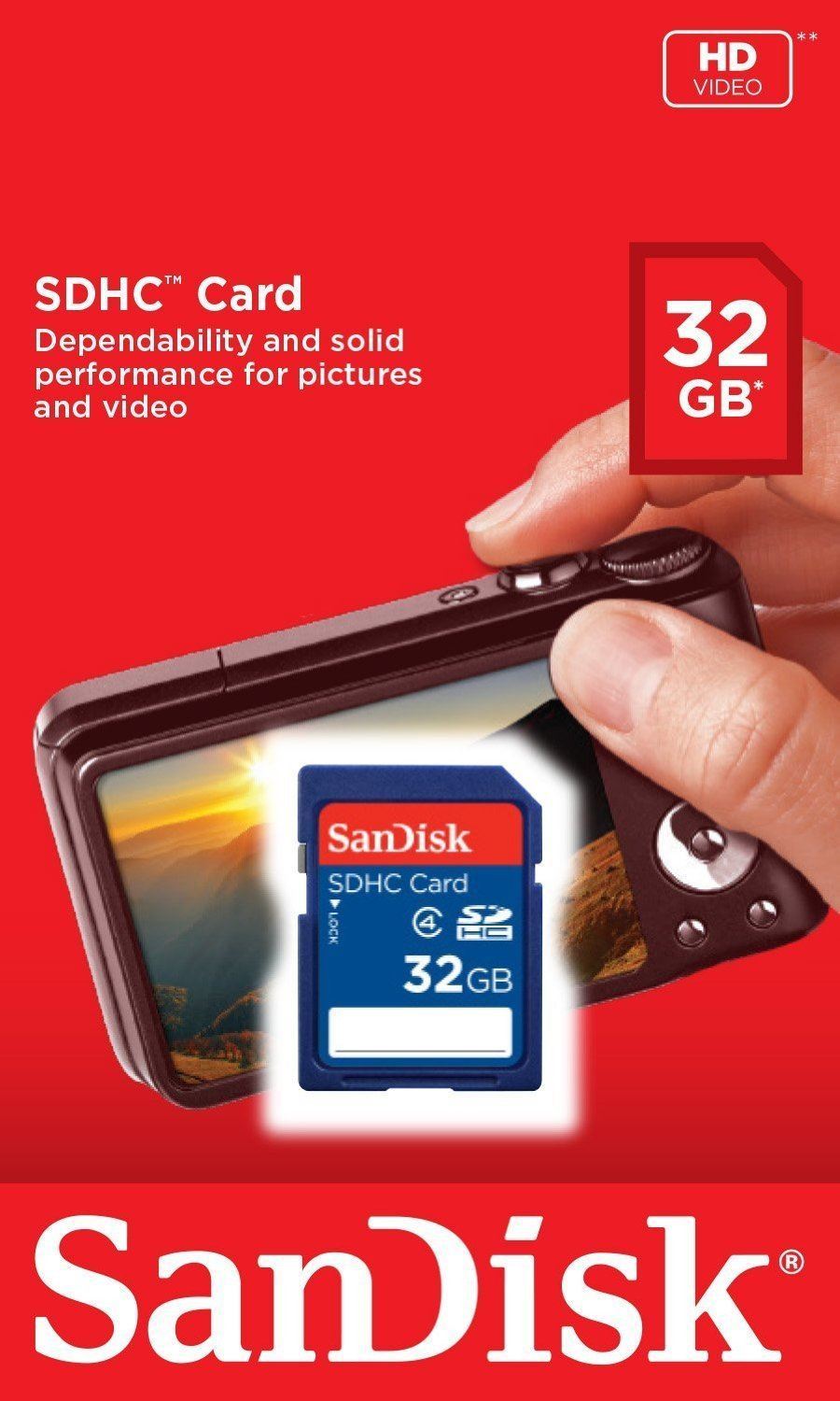 Lot of 10 x SanDisk 32GB SDHC Class 4 SD Flash Memory Card Camera SDSDB-032G-B35