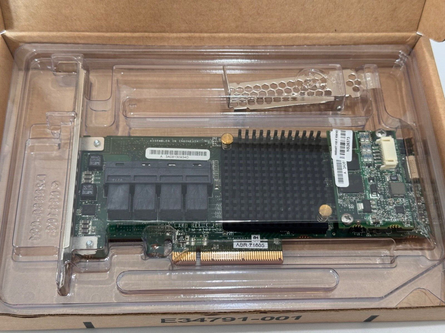 Adaptec ASR-71605 16-Port 1Gbps PCIe RAID Card Both Brackets