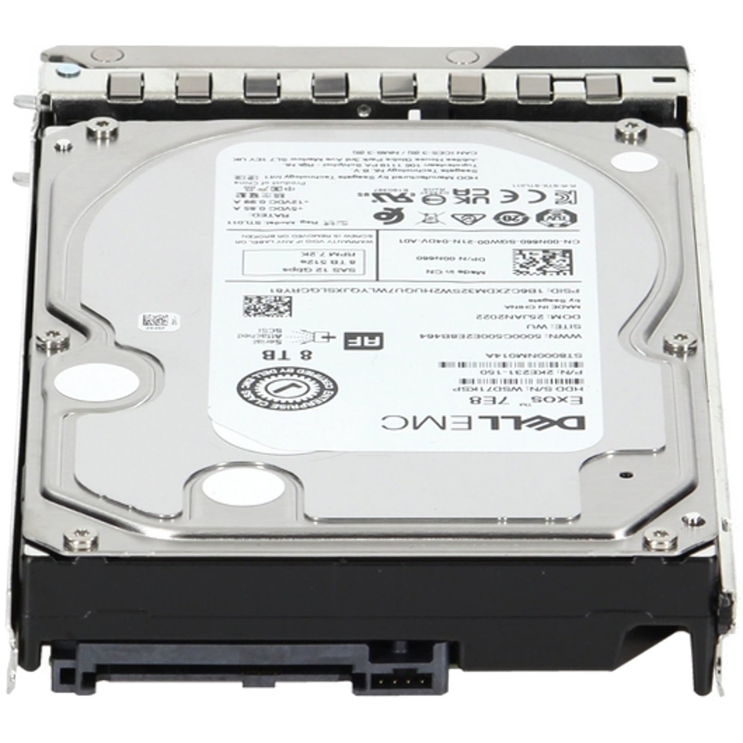 Dell 8TB 7.2K 512e 12Gbps NL SAS 3.5 HDD Exos 7E8 (14A) (0N660-COL-OSTK) (NOT FOR HOME PC)