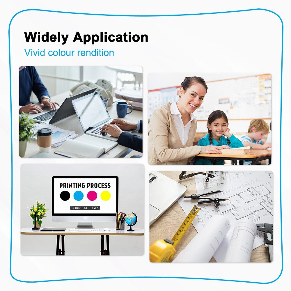 1 Pack Toner Cartridge for Dell B2360d B2360dn B3460dn B3465dn B3465dnf Black