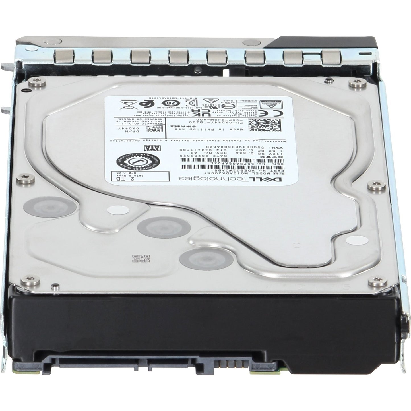 Dell 2TB 7.2K 512n 6Gbps SATA 3.5 HDD MG10-D (XD44Y)