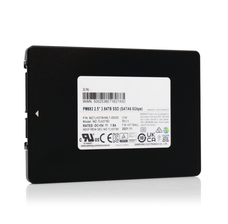Samsung PM883 3.84TB SATA 6Gb/s 2.5" Enterprise SSD - MZ7LH3T8HMLT