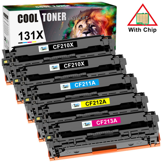 5PK CF210X-CF213A 131X Toner Cartridge Set for HP Laserjet Pro 200 M251nw M276nw