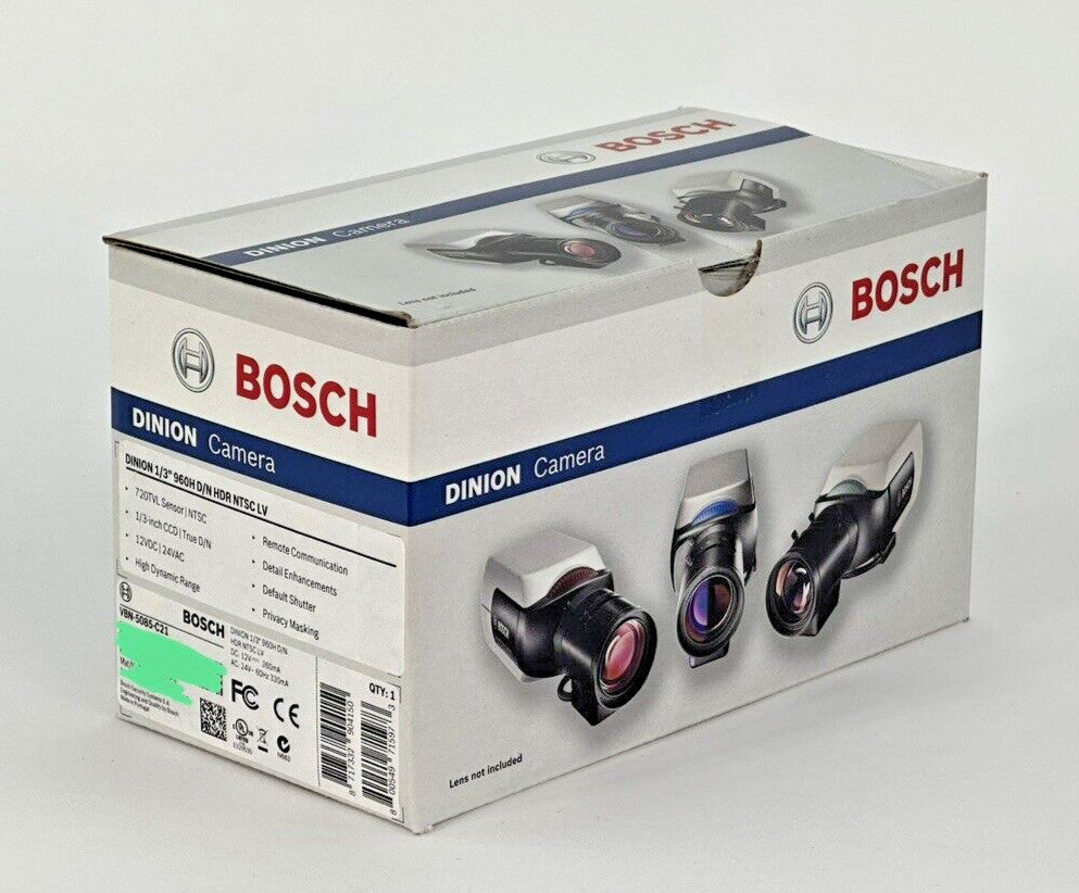 LOT of 12 Bosch VBN-5085-C21 AN 5000 960H Analog Indoor WDR Box Camera No Lens