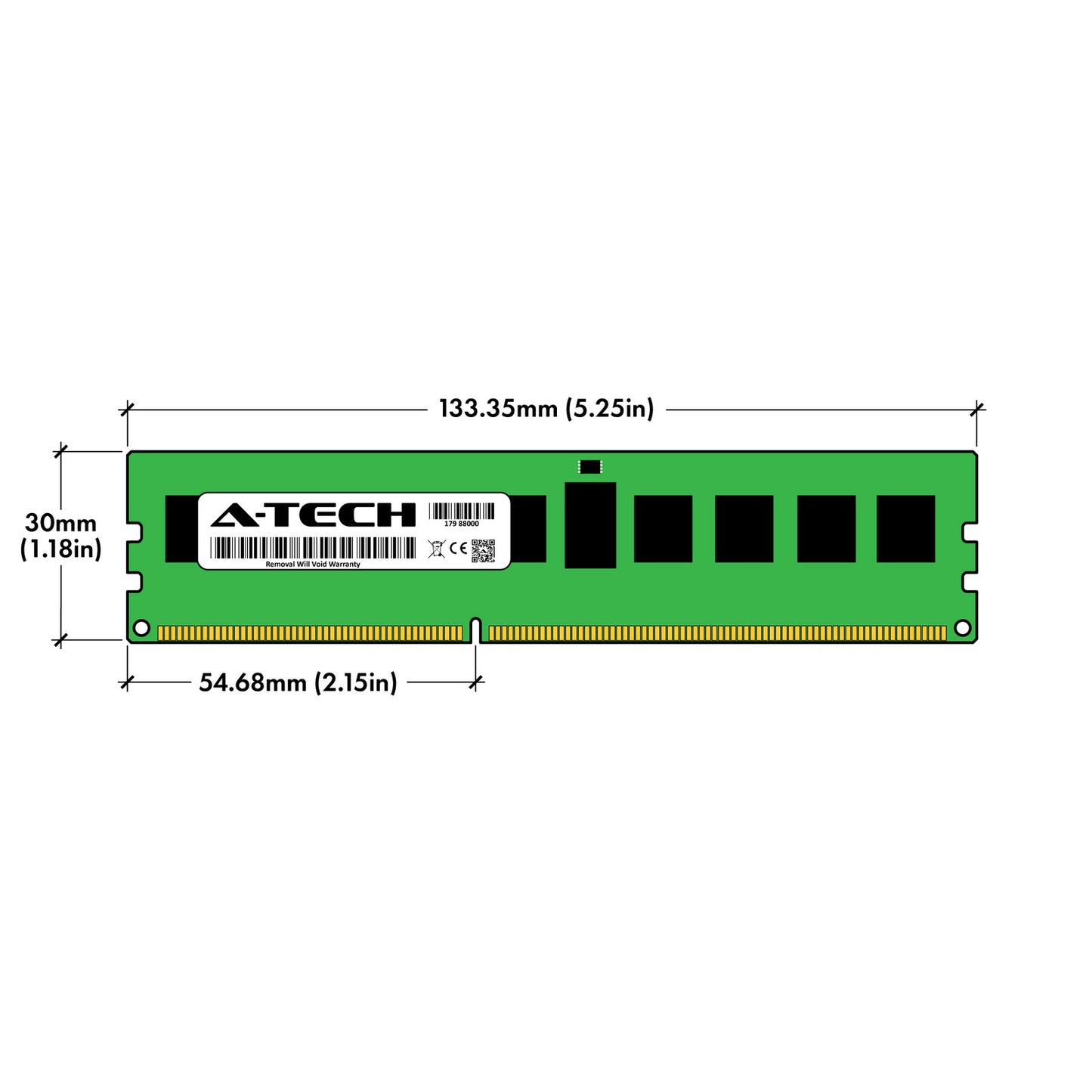 A-Tech 24GB 6x 4GB 1Rx4 PC3-12800R DDR3 1600 LV ECC RDIMM REG Server Memory RAM (NOT FOR HOME PC)