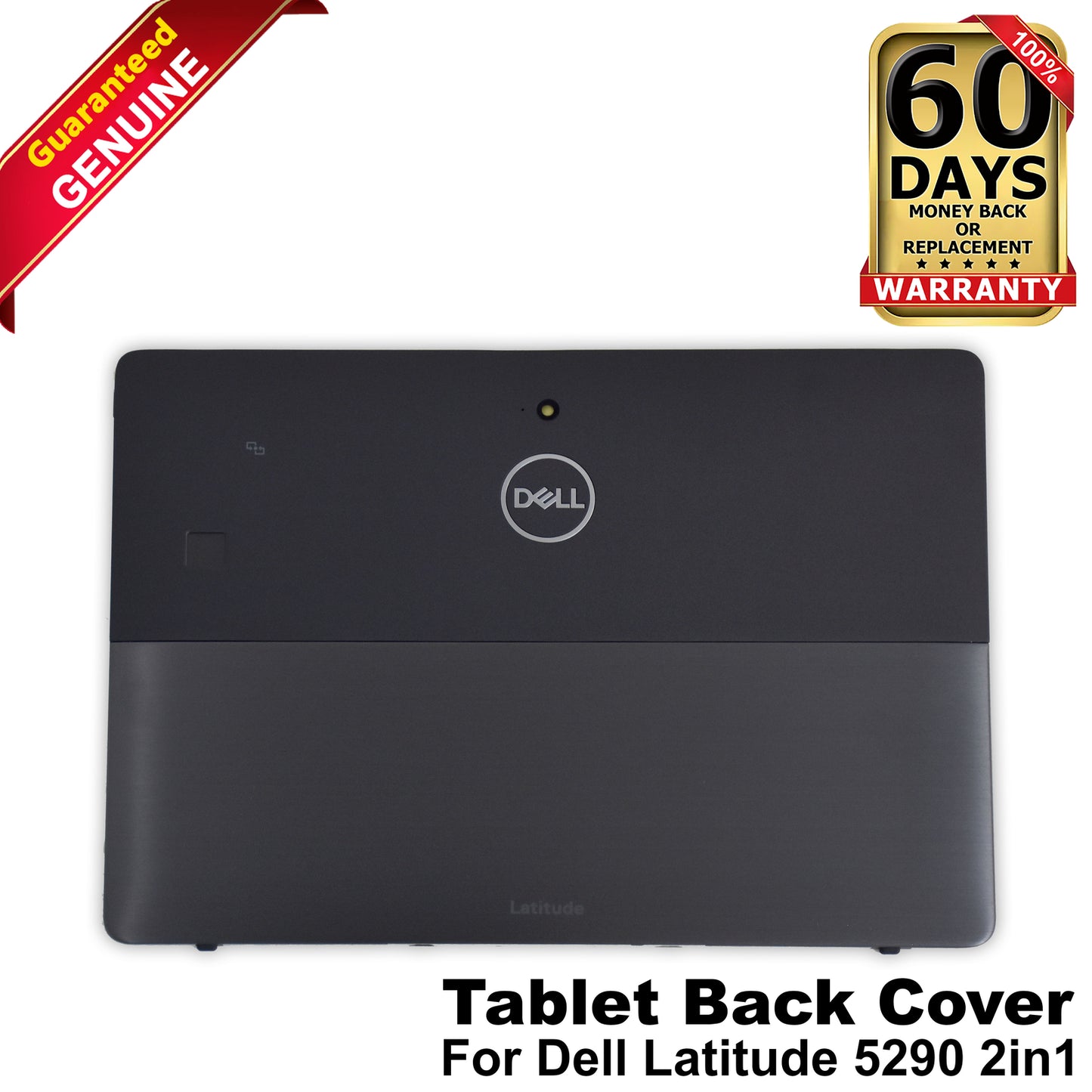 Dell Latitude 5290 2-in-1 Tablet Back Cover Lid with FP Reader N2V00 KGP6R 2TNFF