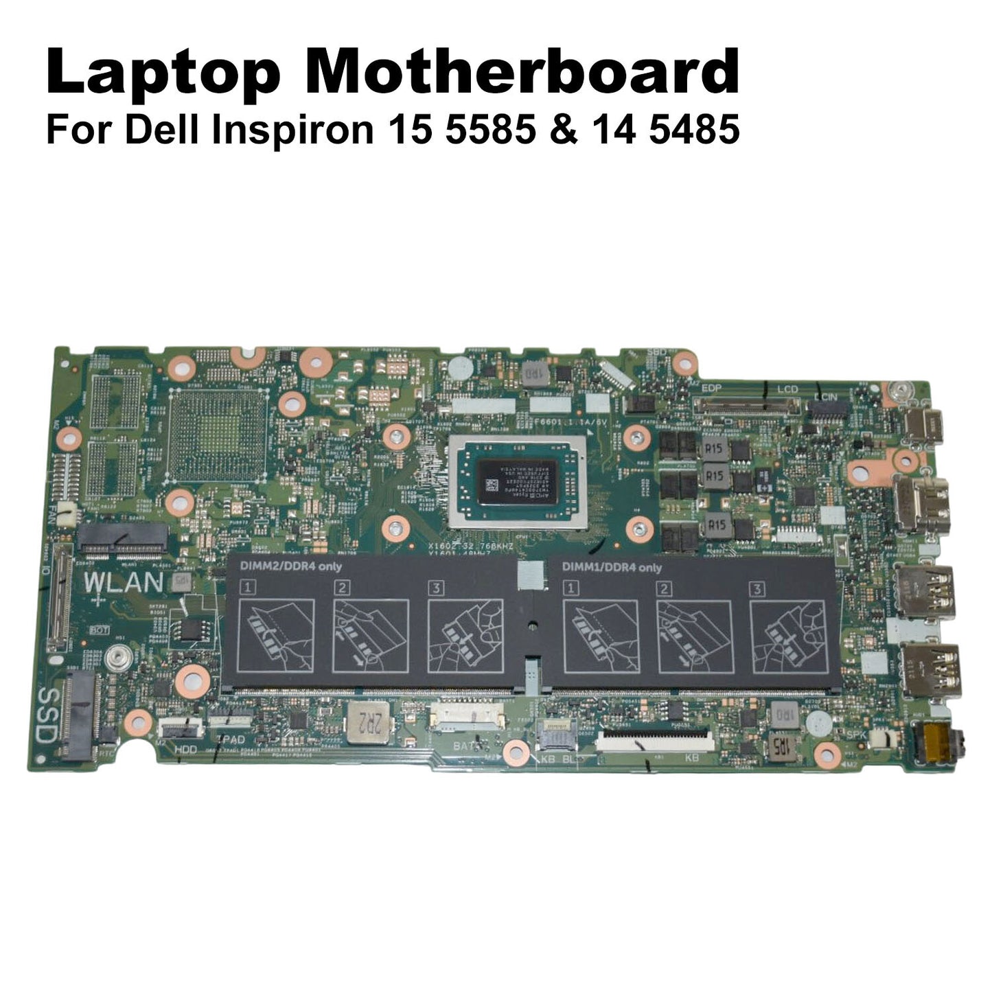 Dell Inspiron 15 5585 Motherboard AMD Ryzen 7 3700U 2.3GHz Quad Core MNN1K