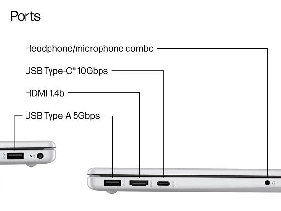 HP OmniBook 3 Laptop Computer 15.6" FHD Touch Screen AMD Ryzen AI 7 16 GB