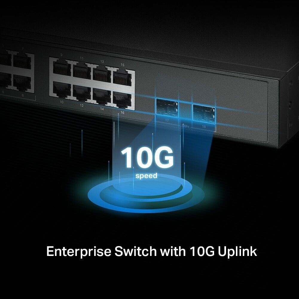 TP-Link SG3218XP-M2 | Omada 16-Port 2.5G L2+ Managed Switch | 8*PoE | 2*10Gb SFP