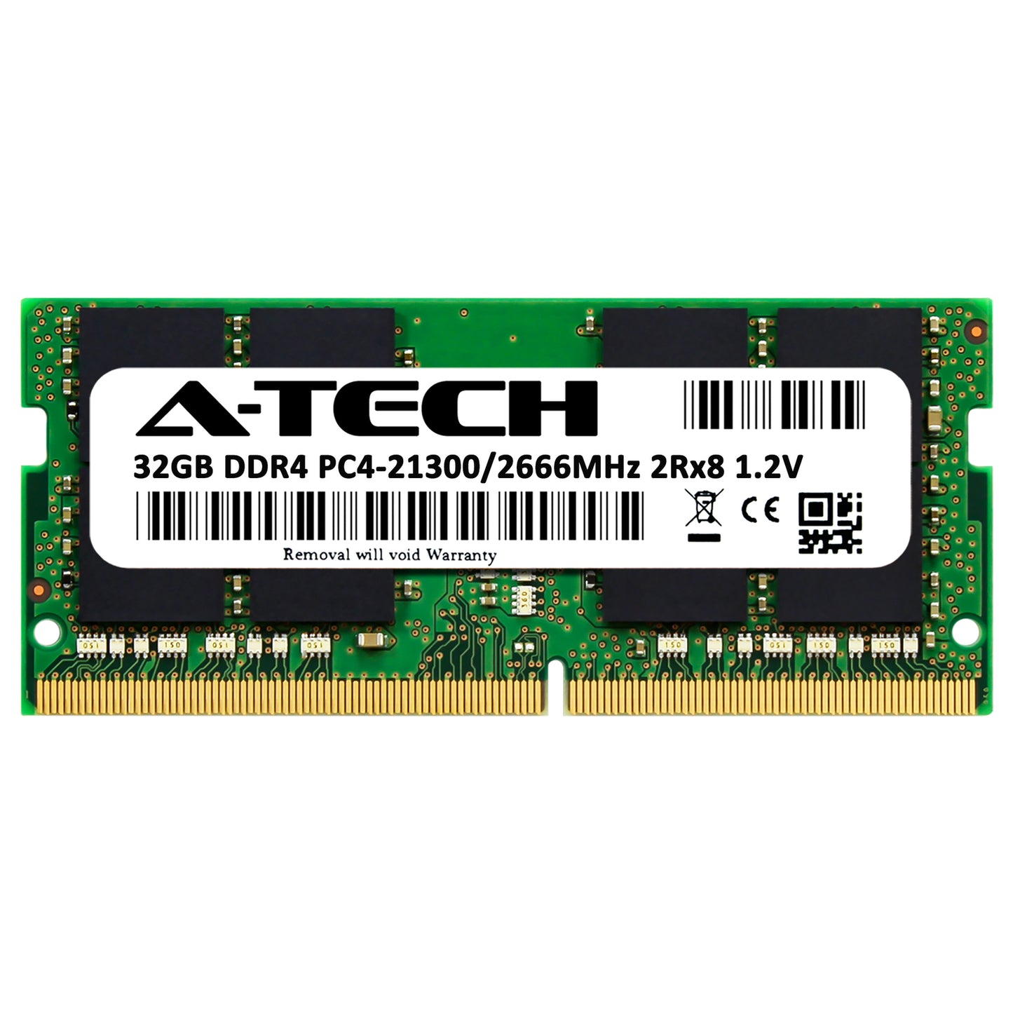 32GB DDR4-2666 2Rx8 SODIMM (DELL SNPNNRD4C/32G AA538491 Equivalent) Memory RAM