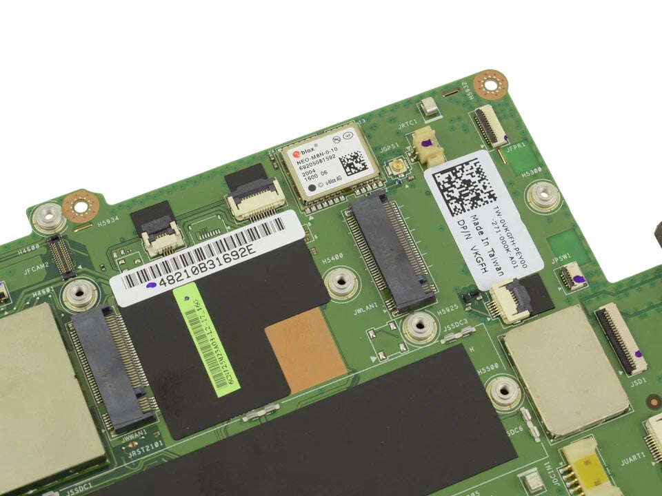 Dell Latitude 7212 Rugged Tablet Motherboard VKGFH Core i7-7600 2.8GHz 16GB DDR3