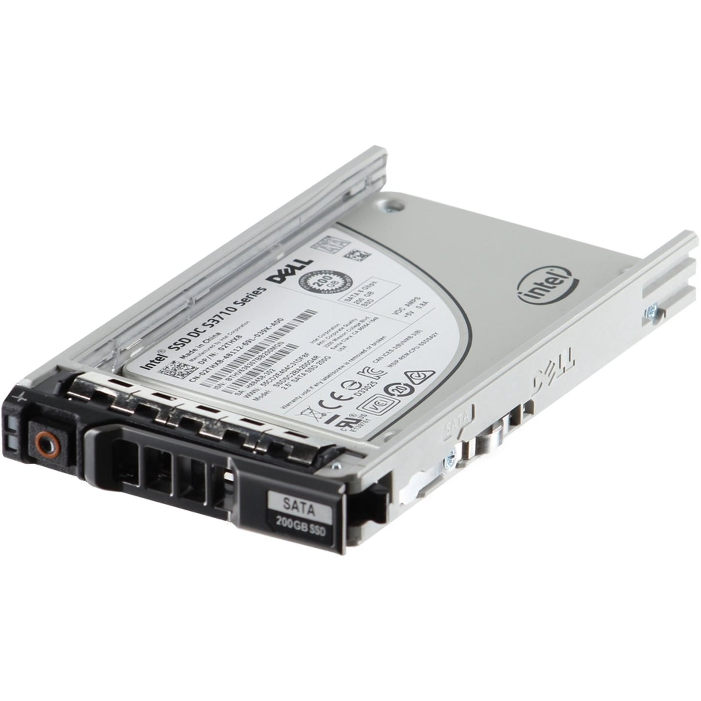 Dell 200GB 6Gbps SATA WI MLC 7mm 2.5 SSD S3710 CPO (2THX8) -R