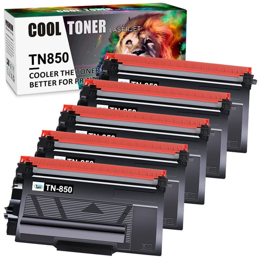 5PK TN850 TN820 Toner Compatible For Brother HL-L6200DW MFC-L5800DW MFC-L6700DW