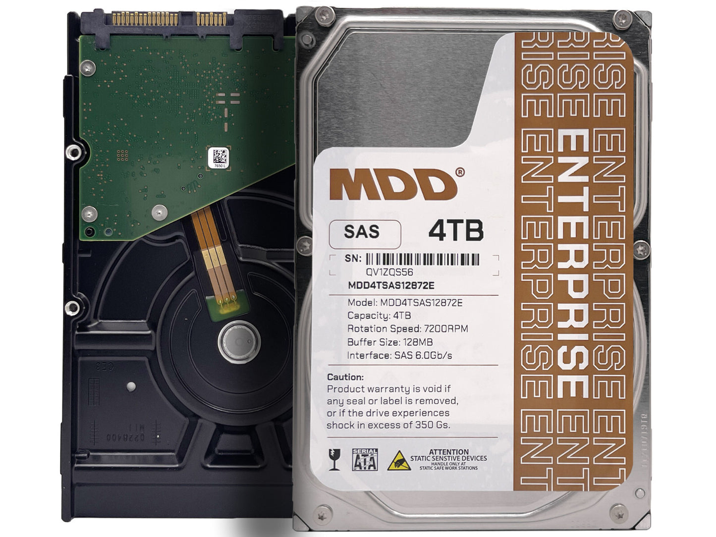 MDD 4TB 7200RPM SAS 12Gb/s 128MB 7200RPM 3.5inch Internal Enterprise Hard Drive (NOT FOR HOME PC)