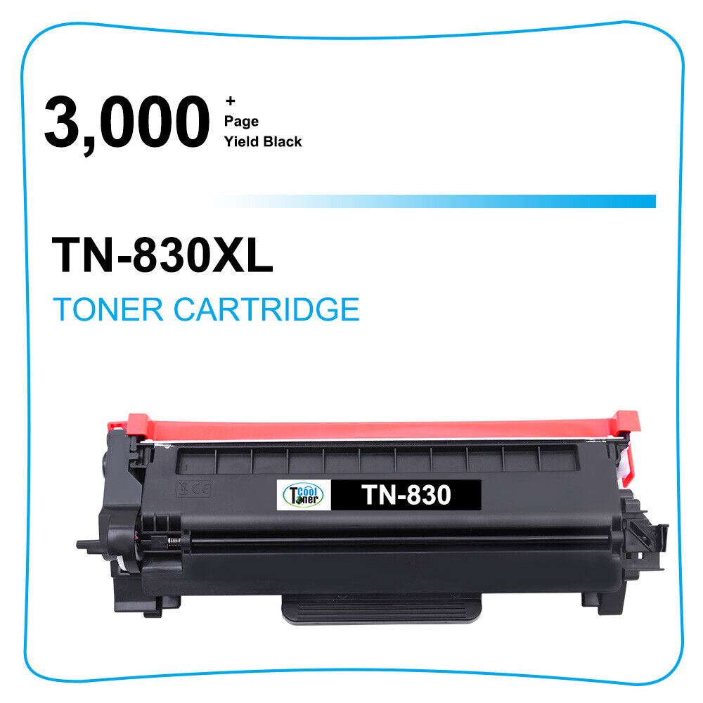 1Pack TN830XL Toner Cartridge for Brother HL-L2460DW DCP-L2647DW - 3,000 Pages