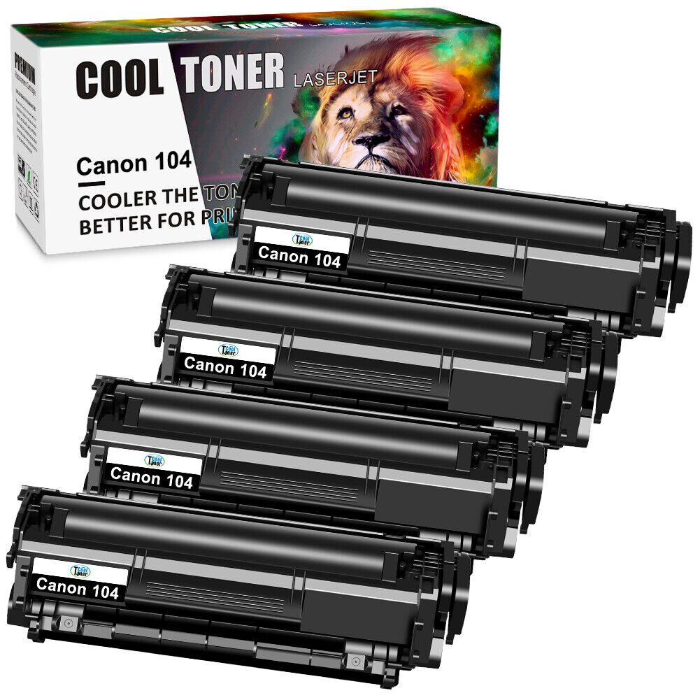 4PK CRG-104 Toner for Canon 104 ImageClass MF4150 MF4350d MF4370dn D420 D480