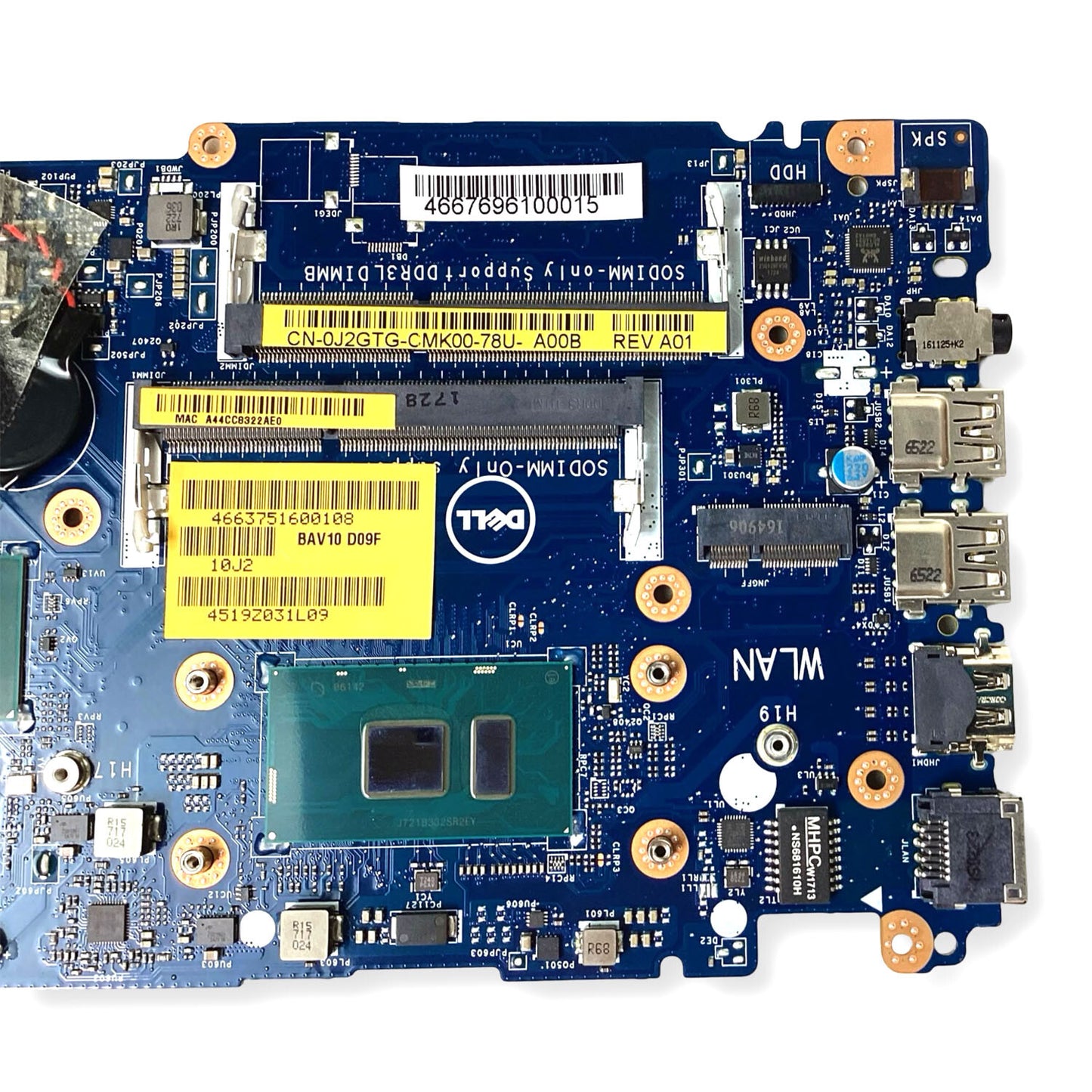 Dell Inspiron 15 5557 5457 Motherboard I5-6200U DDR3 LA-D051P J2GTG 42VN5