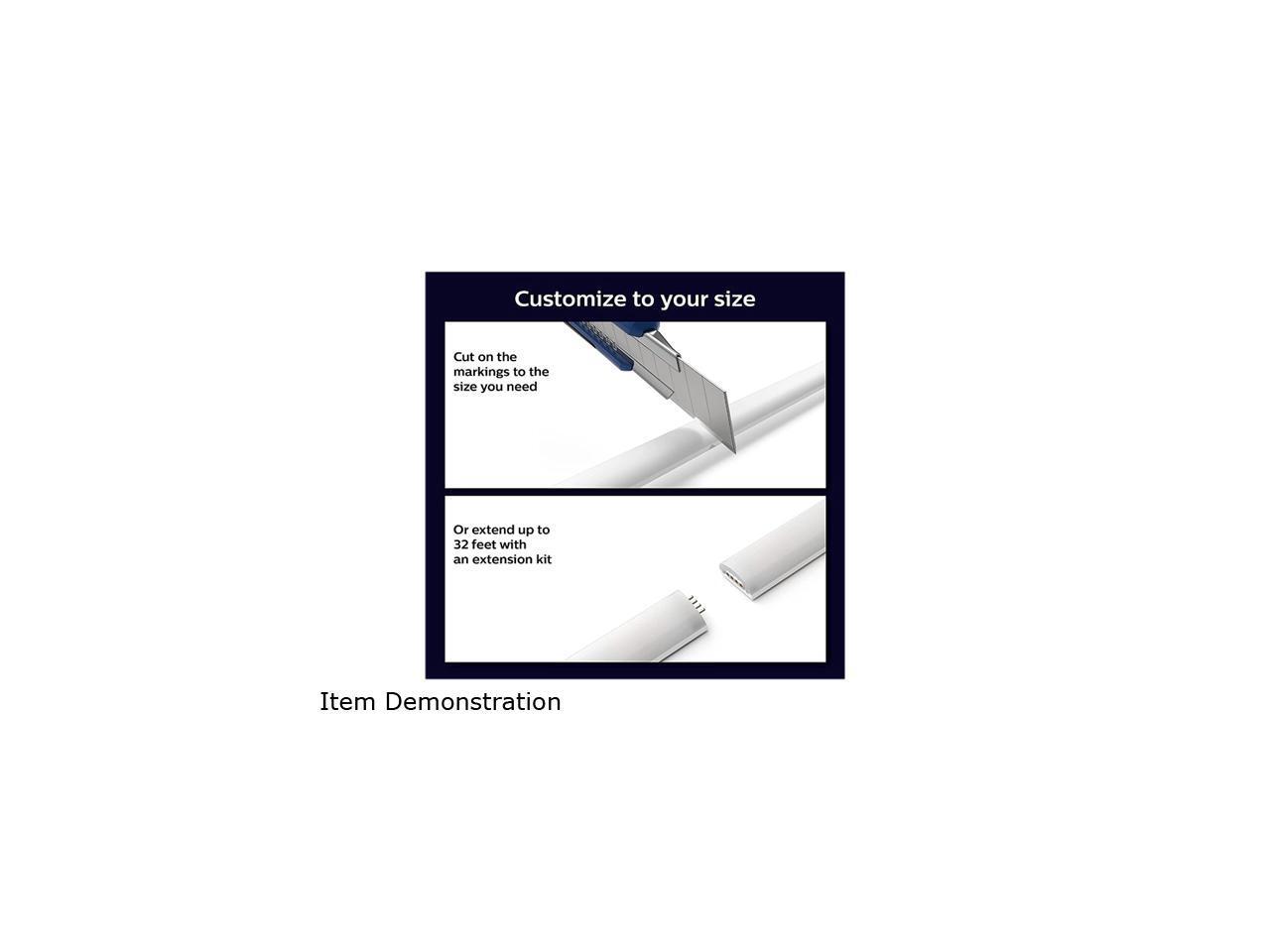 Philips Hue Bluetooth Gradient Ambiance Smart Lightstrip 2m/6ft Base Kit with Pl