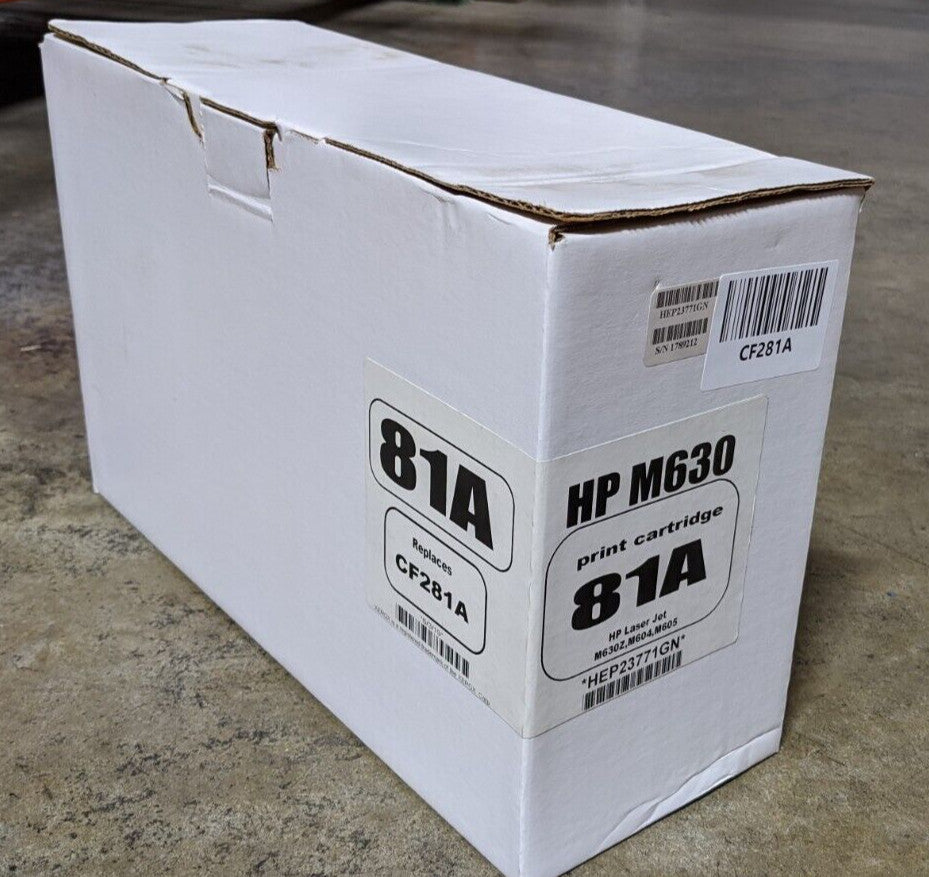 Genuine HP 81A CF281A Black High Yield Toner 10.5K MFP M630Refill Packaging
