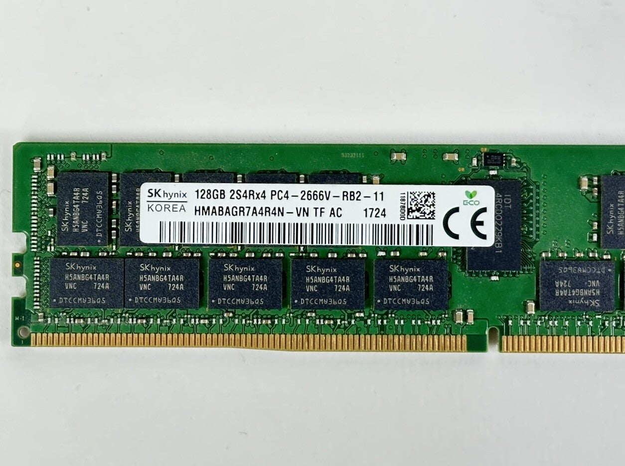 Hynix 1x 128GB 2S4Rx4 PC4-2666V-R ECC RDIMM DDR4 RAM Memory HMABAGR7A4R4N-VN (NOT FOR HOME PC)