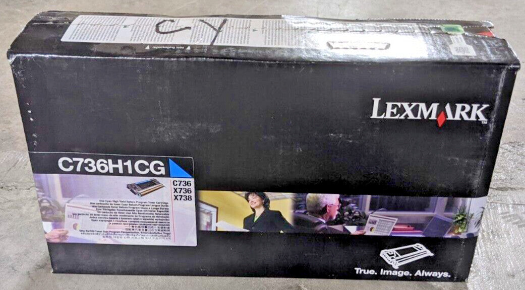 Genuine Lexmark C736H1CG Cyan High Yield Return Program Toner 10K Page NEW