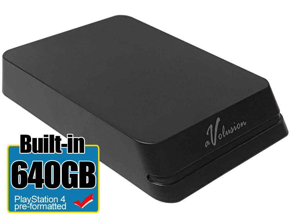 Avolusion Mini HDDGear Pro 640GB USB 3.0 External Hard Drive (PS4 Pre-Formatted)