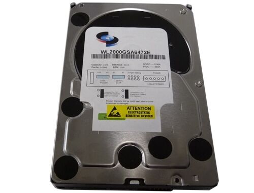 WL 2TB 64MB Cache 7200RPM Enterprise SATA 6Gb/s 3.5" Hard Drive -