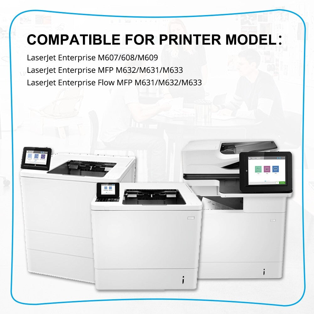 3PK CF237A 37A Toner Compatible with HP LaserJet Enterprise M607 M608 M609 M631