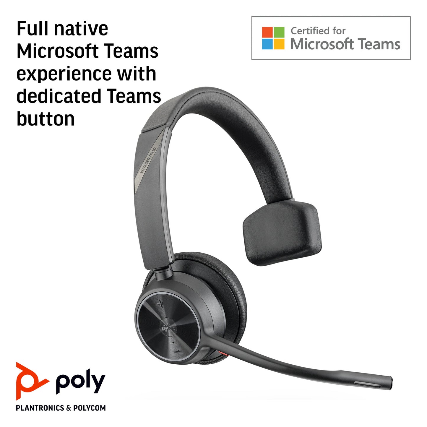 Poly Voyager 4310-M Microsoft Teams Certified USB-A Headset