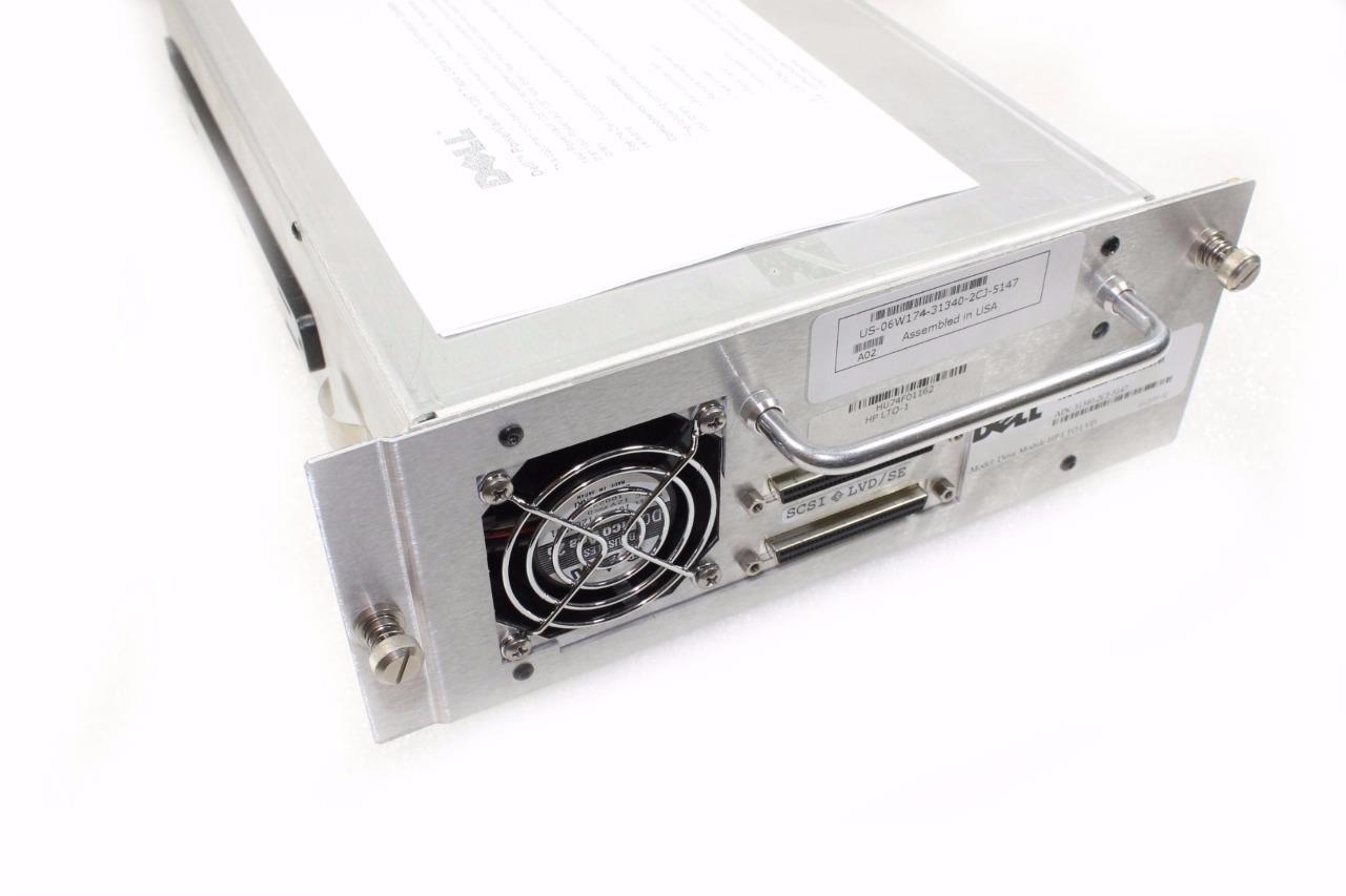 OEM Genuine 100 to 200GB LTO-1 Loader Ready LVD With Tray For Dell 6W174 PV136T