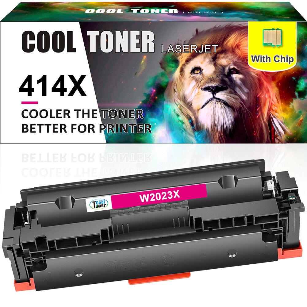 1x W2020X Toner Compatible with HP 414X LaserJet M454dn M454dw Magenta with Chip