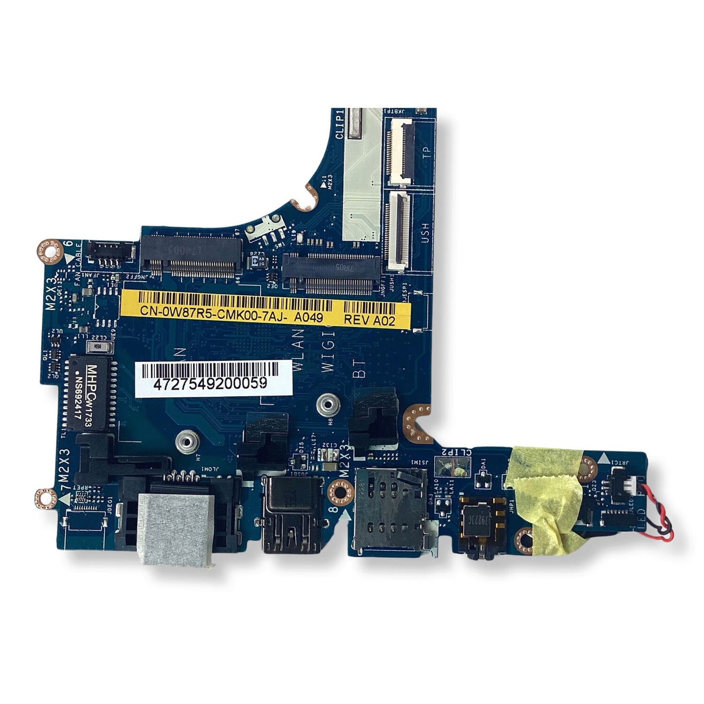 Dell Latitude 7280 Core i5-6200U Laptop Motherboard W87R5 CAZ10 LA-E122P 9PJNK