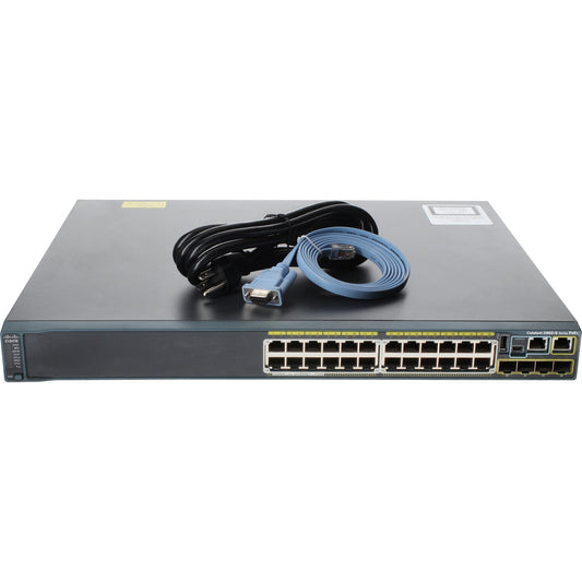 Cisco Catalyst WS-C2960S-24PS-L 24P 1GbE 370W PoE 4P SFP Switch