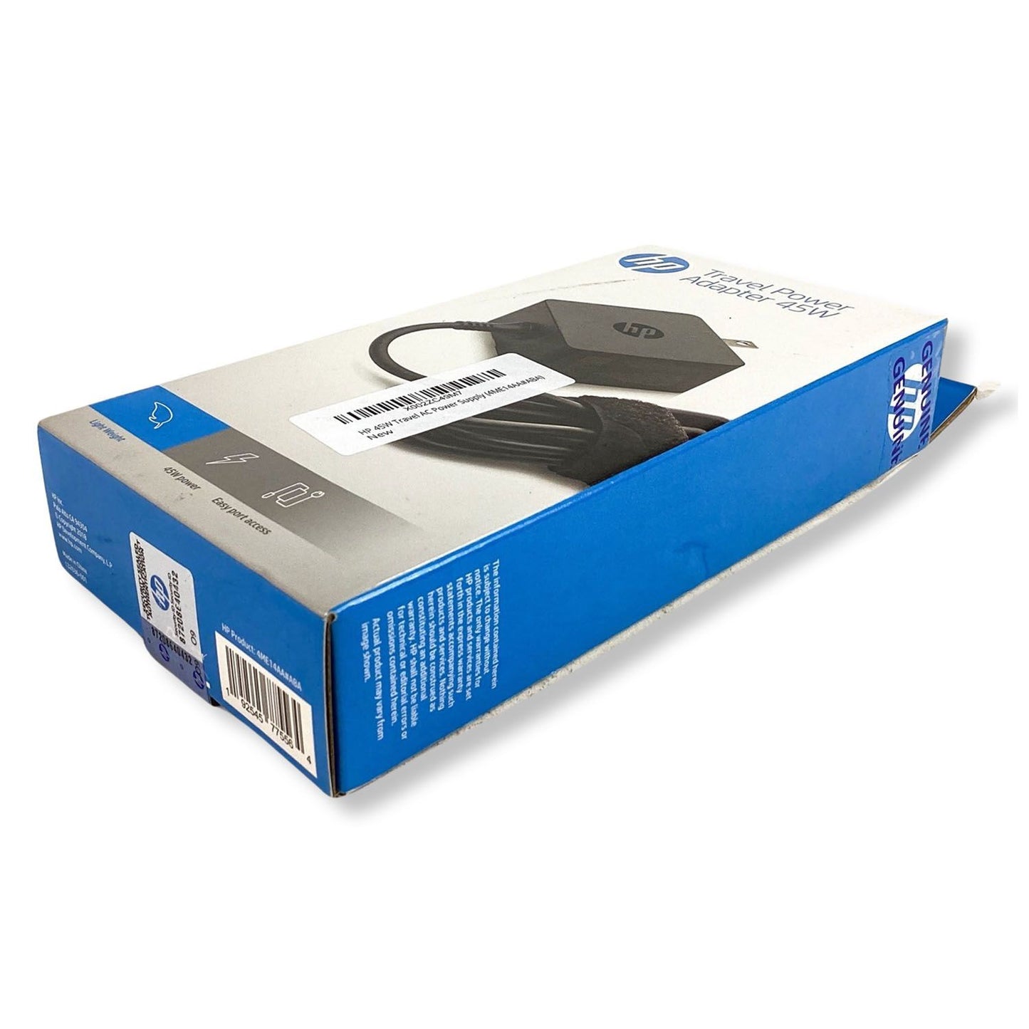 HP 4ME14AA#ABA Travel Power Adapter 45W 4.5mm Connector