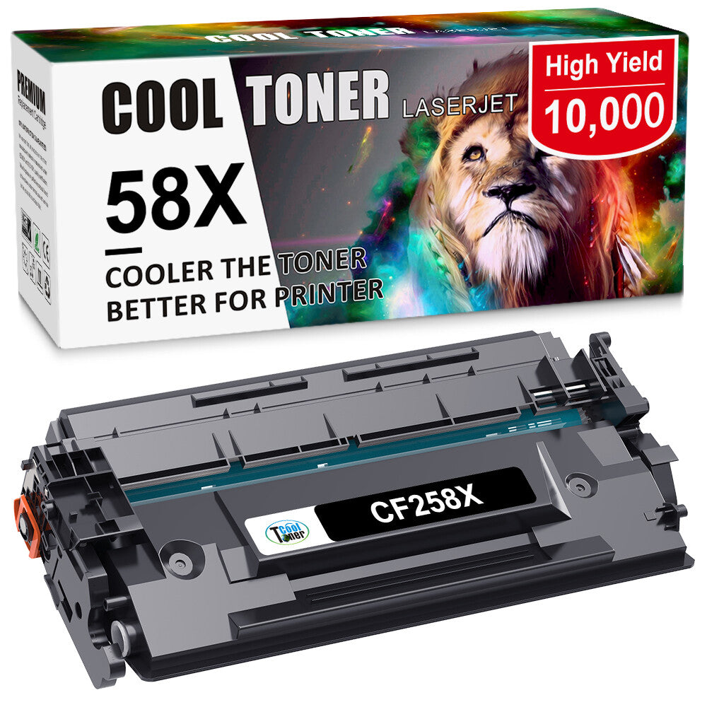 2PK CF258X Toner Compatible with HP 58X LaserJet Pro M404 M404dw M428fdw No Chip