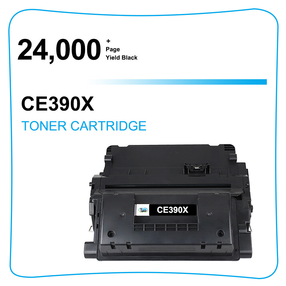 3PK CE390X 90X Black Toner Compatible with HP M4555 MFP 600 M602 M603 Printer