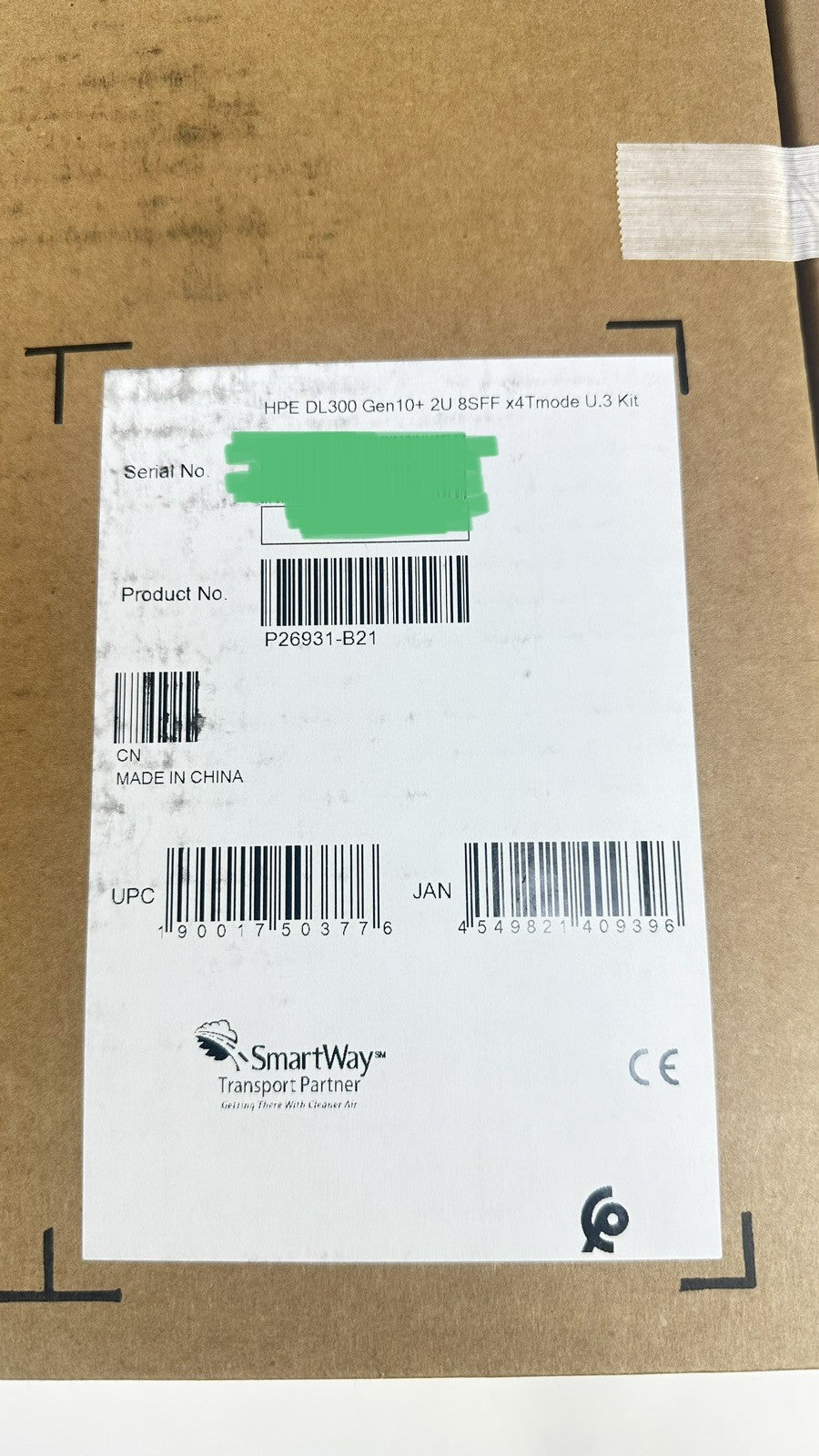 HPE DL385 DL380 Gen10 Plus&V2/Gen11 8SFF x4 NVMe U.3 SSD BC Kit Cage+Power Cbl