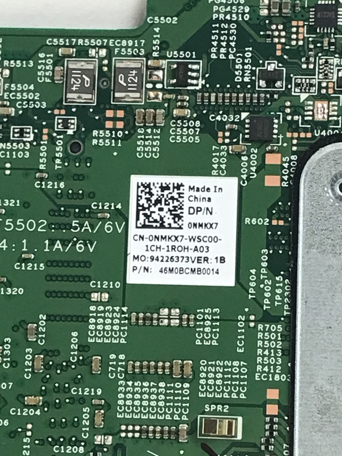 Dell Latitude 13 3379 Core i3-6006U 2.0GHz DDR4 Laptop Motherboard NMKX7 MK2Y6