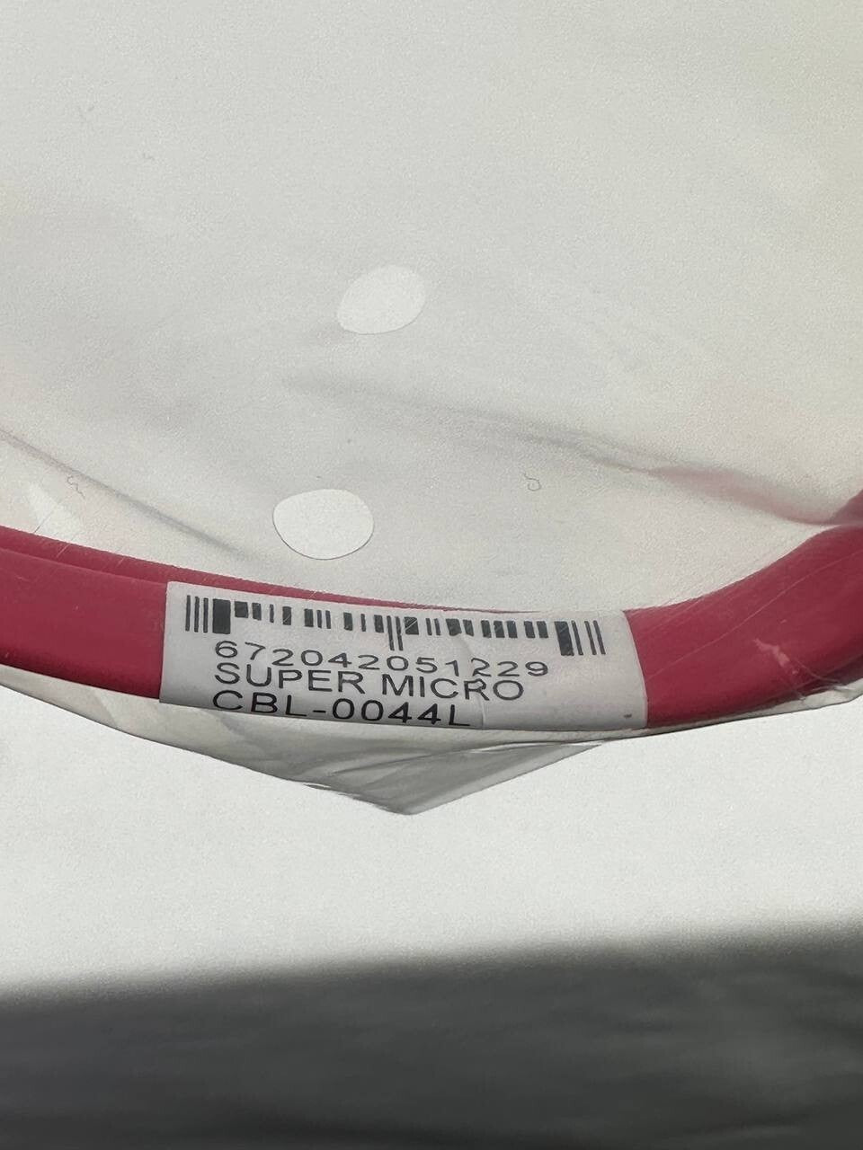 Lot of 6 Supermicro SATA 57.5cm Cable CBL-0044L 2ft Flat Straight-Straight SATA3