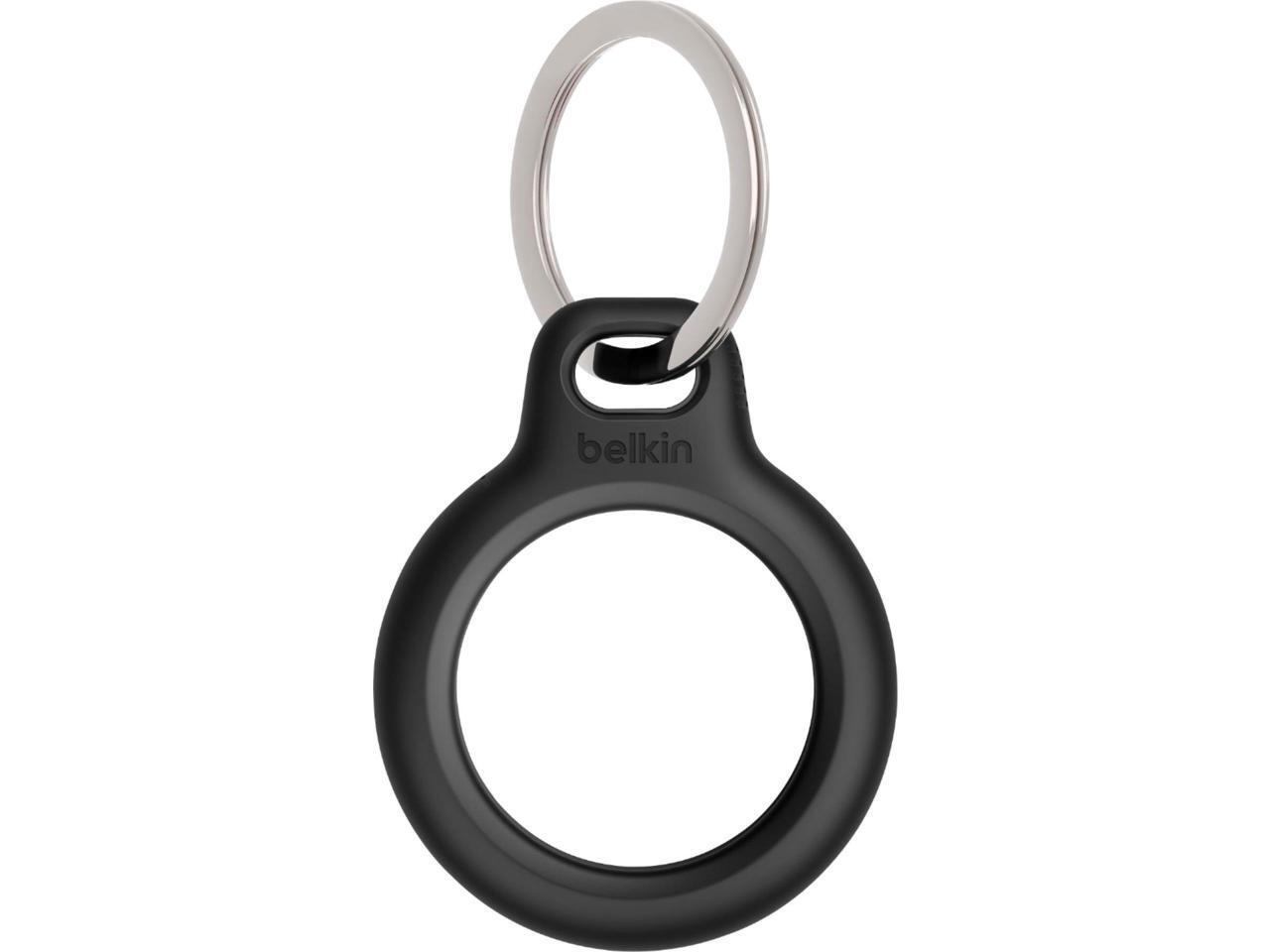 Belkin Apple AirTag Secure Holder with Key Ring - Durable, Scratch-Resistant Cas