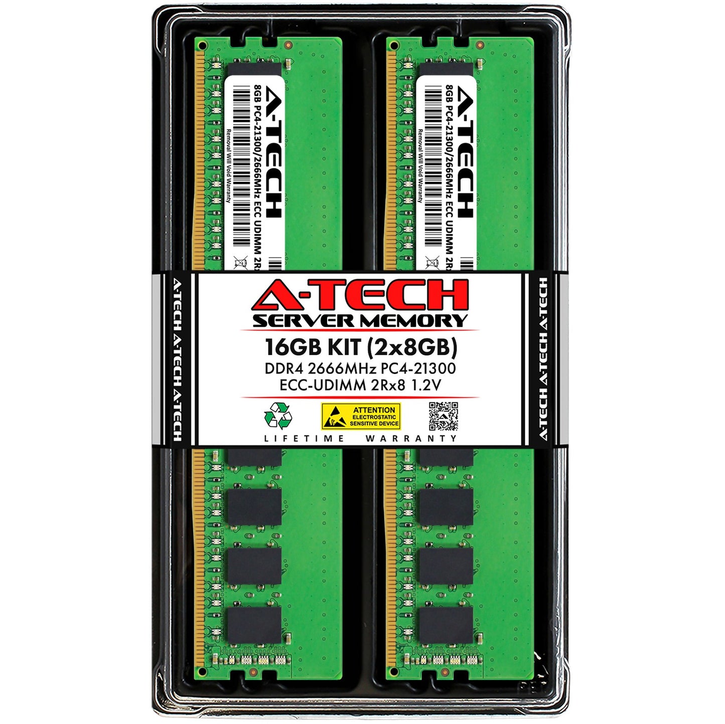 16GB 2x 8GB PC4-2666 ECC UDIMM QNAP TS-2483XU-RP-E2136-16G Memory RAM (NOT FOR HOME PC)