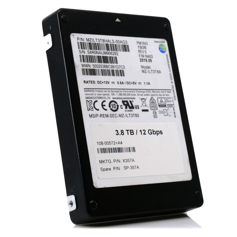 Samsung PM1643 3.84TB Enterprise SSD SAS 12Gb/s 2.5 (NOT FOR HOME PC)