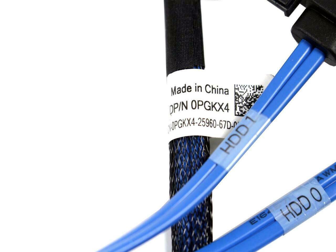 Lot x 2Genuine Dell PowerEdge R2200 SAS HD PERC8 P3 Cable Blue 0PGKX4 PGKX4 (NOT FOR HOME PC)