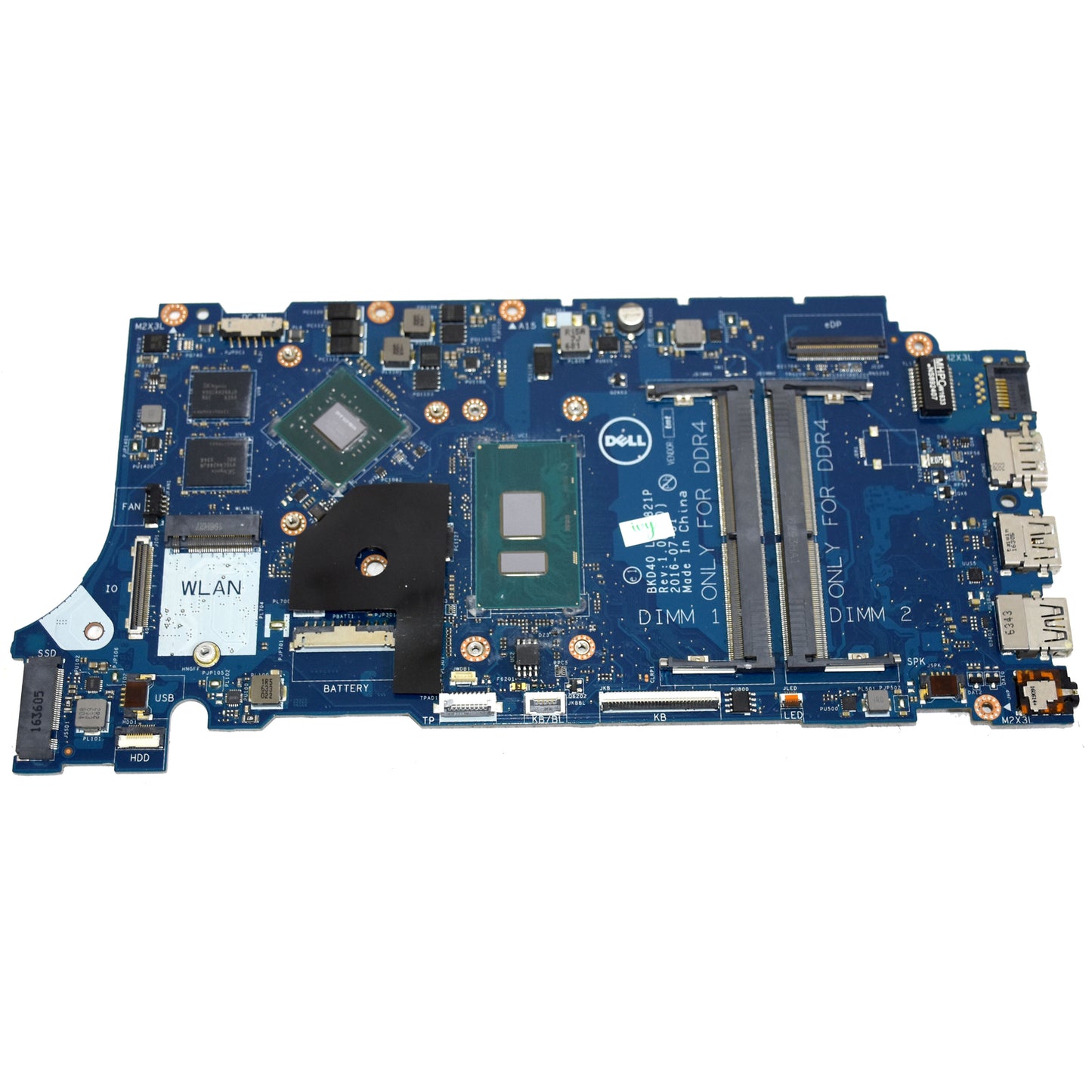 Dell Inspiron 7560 7460 Motherboard i5-7200U 2.5GHz Nvidia 940MX LA-D821P 5CPRV