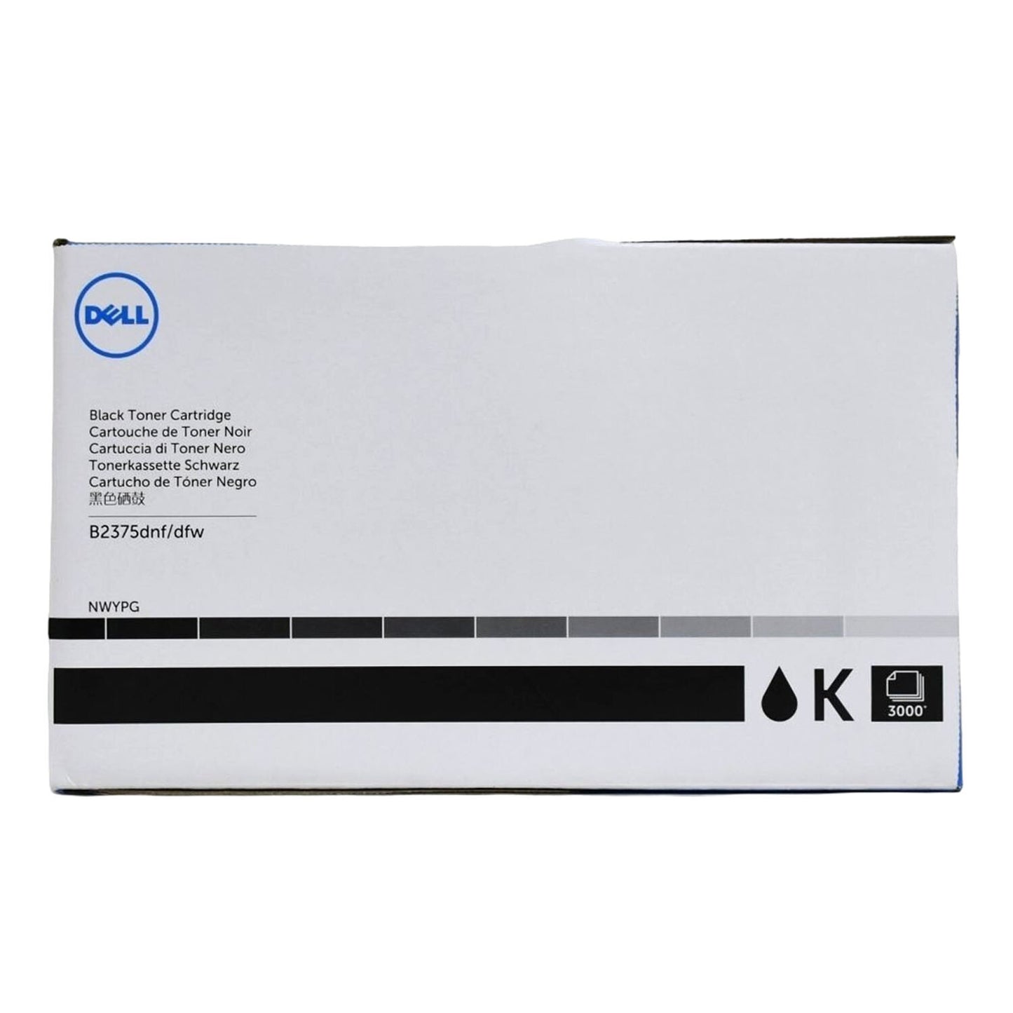 Dell Black 3000-Page Toner Cartridge B2375dnf B2375dfw Laser Printer NWYPG N2XPF