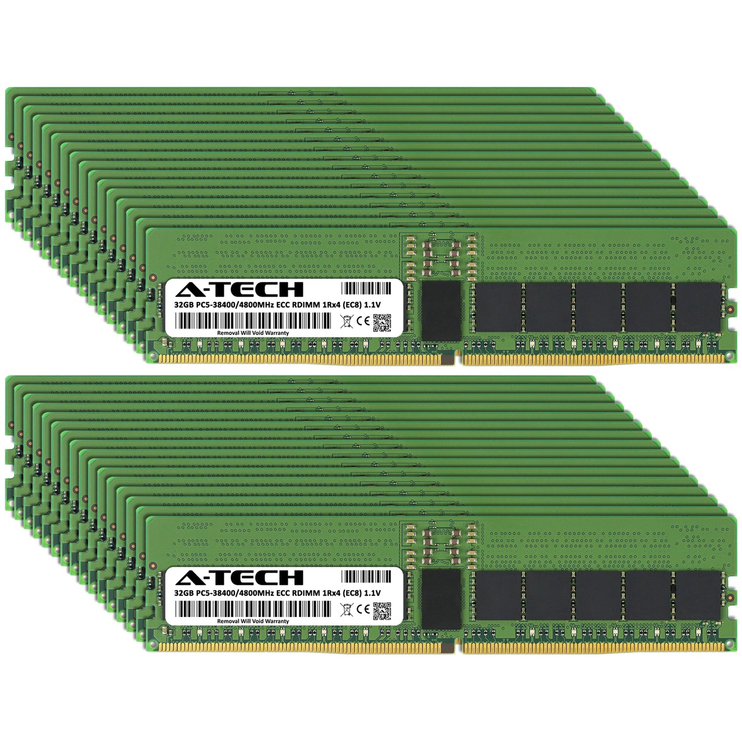 1TB 32x32GB PC5-4800 EC8 RDIMM Supermicro X13DEG-PVC X13DGU X14DBM-SP Memory RAM