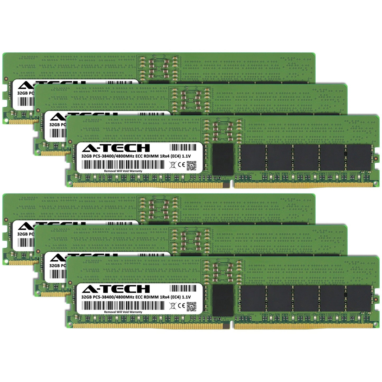 192GB 6x32GB PC5-4800 EC4 RDIMM Supermicro 1015SV-WTNRT 2015SV-WTNRT Memory RAM